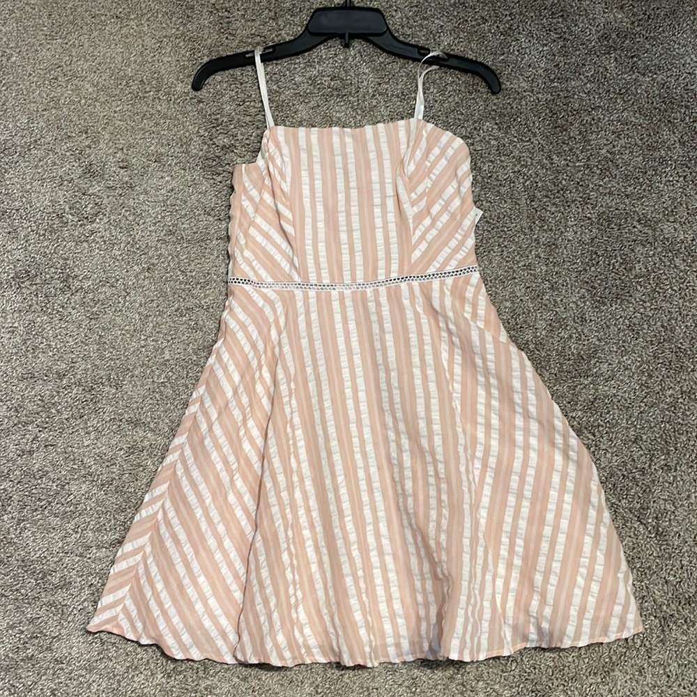 ✨BRAND NEW✨ City Studio Pink and White Striped Dress Size 5